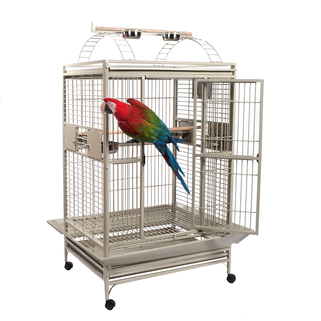 Illustration of Brilliant Aviary Cages With Playstands And Input Controls
